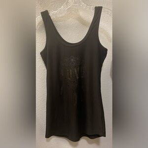 Black LOVE tank top.
